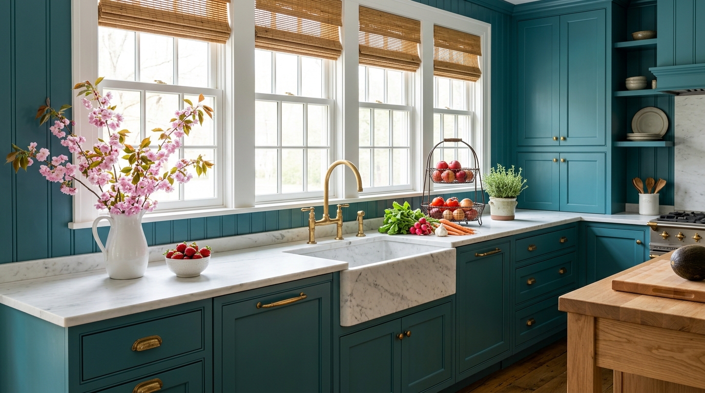Синяя кухня: 3 идеальных оттенка от Farrow & Ball, которые вдохновят на перемены